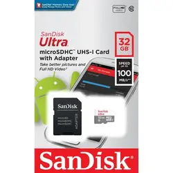 مموری و کارت حافظه سن دیسک میکرو اس دی SanDisk Micro SD 32GB Ultra