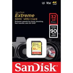 کارت حافظه سن دیسک SanDisk SD 32GB 90mb