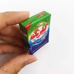 مگنت یخچال مینیاتوری پودر لباسشویی مدل گلرنگ