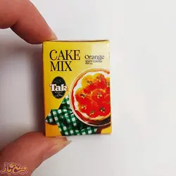 مگنت یخچال مینیاتوری پودر کیک پرتقالی مدل تک
