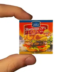 مگنت یخچال مینیاتوری همبرگر مدل 202