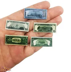 مینیاتوری پک 5 عددی اسکناس دلار