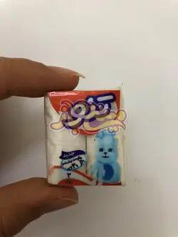 مینیاتوری دستمال دوقلو مدل تنو