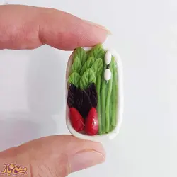 مینیاتوری سبزی خوردن خمیری