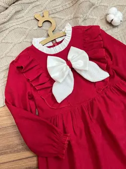 پیراهن مخمل قرمز‎