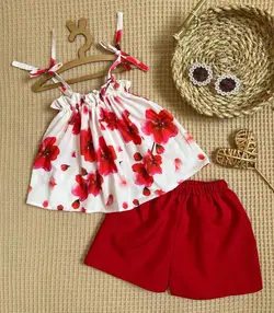 ست شکوفه قرمز‎