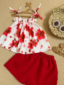 ست شکوفه قرمز‎