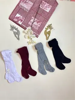 جوراب شلواری بغل گل