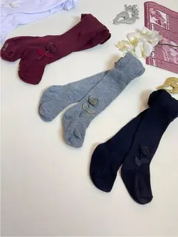 جوراب شلواری بغل گل