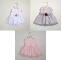 پیراهن تورخالدار سه گل