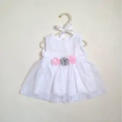 پیراهن تورخالدار سه گل