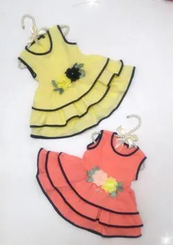 پیراهن دامن سه چین | مینی کید | MiniKid