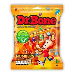 پاستیل اعداد 85 گرمی دکتر بن