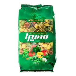 ماکارونی فرمی صدفی سمیرا با طعم سبزیجات (500 گرم)