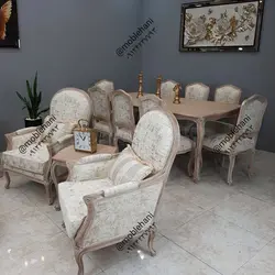 مبل کلاسیک فرانسوی پشت گرد