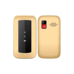 گوشی موبایل تاشو زوم می مدل C98 دوسیم کارت - طلایی