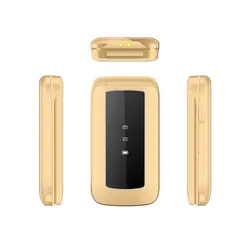 گوشی موبایل تاشو زوم می مدل C98 دوسیم کارت - طلایی