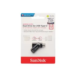 فلش مموری سن دیسک مدل Ultra Dual Drive GO USB Type-C با ظرفیت 64 گیگابایت - گارانتی