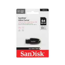 فلش مموری SanDisk مدل Ultra Curve USB3.2 با ظرفیت 64 گیگابایت - (گارانتی 3 ساله ایران رهجو)