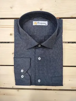 پیراهن مجلسی راه راه حریر دو میل خاکستری