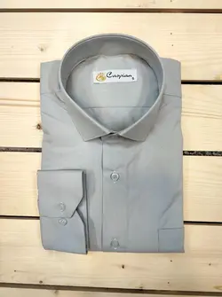 پیراهن مجلسی ساده تترون ژاپن طوسی