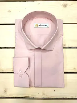 پیراهن مجلسی دکمه مخفی داکرون صورتی