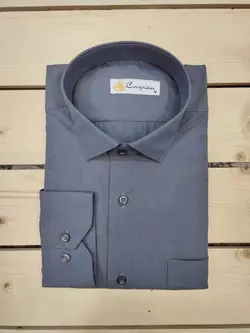 پیراهن مجلسی چهارخانه حریران ریز خاکستری