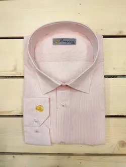 پیراهن مجلسی رنگی راه راه پنبه فلامنت دو میل قرمز