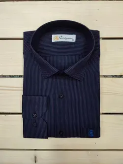 پیراهن مجلسی راه راه پنبه فلامنت چهار میل صورتی