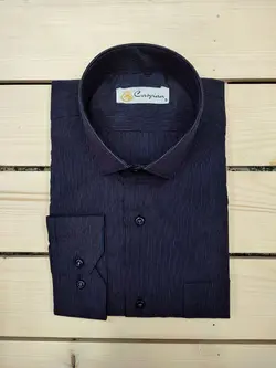 پیراهن مجلسی راه راه پنبه فلامنت دو میل بنفش