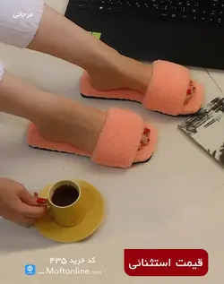 دمپایی روفرشی حوله ای کد 435