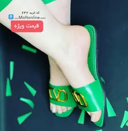دمپایی مدل ولنتینو ( تخت ) زنانه کد 642