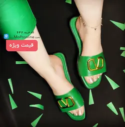 دمپایی مدل ولنتینو ( تخت ) زنانه کد 642