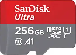 کارت حافظه microSDXC سن دیسک مدل Ultra A1 کلاس 10 استاندارد UHS-I سرعت 150MBps ظرفیت 256 گیگابایت