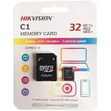 کارت حافظه microSDHC هایک ویژن مدل C1 کلاس 10 استاندارد UHS-I سرعت 92MBps ظرفیت 32 گیگابایت به همراه آداپتور SD
