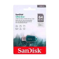 فلش مموری سن دیسک مدل Ultra Eco™ USB 3.2 ظرفیت 64 گیگابایت