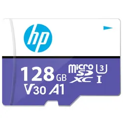 کارت حافظه MicroSD اچ پی مدل mx330 کلاس 10 استاندارد UHS-I U3 سرعت 100MBps ظرفیت 128 گیگابایت به همراه آداپتور SD