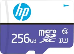کارت حافظه MicroSD اچ پی مدل mx330 کلاس 10 استاندارد UHS-I U3 سرعت 100MBps ظرفیت 256 گیگابایت به همراه آداپتور SD