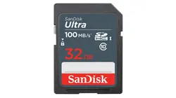 کارت حافظه SDHC سن دیسک مدل Ultra کلاس 10 استاندارد UHS-I U1 سرعت 100MBps ظرفیت 32 گیگابایت