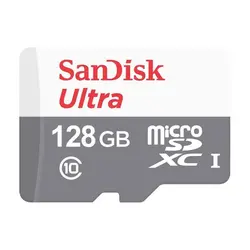 کارت حافظه microSDXC سن دیسک مدل Ultra کلاس 10 استاندارد UHS-I U1 سرعت 100MBps ظرفیت 128 گیگابایت
