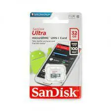 کارت حافظه microSDHC سن دیسک مدل Ultra کلاس 10 استاندارد UHS-I سرعت 100MBps ظرفیت 32 گیگابایت