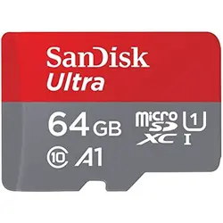 کارت حافظه microSDXC سن دیسک مدل Ultra A1 کلاس 10 استاندارد UHS-I سرعت 120MBps ظرفیت 64 گیگابایت