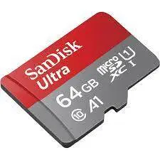 کارت حافظه microSDXC سن دیسک مدل Ultra A1 کلاس 10 استاندارد UHS-I سرعت 120MBps ظرفیت 64 گیگابایت