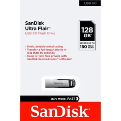 فلش مموری USB 3.0 سن دیسک مدل CZ73 ظرفیت 128 گیگابایت