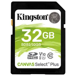 کارت حافظه SDXC کینگستون مدل CANVAS کلاس 10 استاندارد UHS-1 U1 سرعت 100MBps ظرفیت 32 گیگابایت