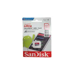 کارت حافظه microSDXC سن دیسک مدل Ultra A1 کلاس 10 استاندارد UHS-I سرعت 120MBps ظرفیت 32 گیگابایت