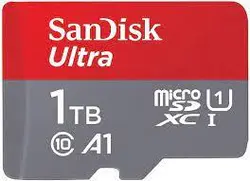 کارت حافظه microSDXC سن دیسک مدل Ultra A1 کلاس 10 استاندارد UHS-I سرعت 120MBps ظرفیت 1 ترابایت