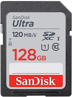 کارت حافظه SDXC سن دیسک مدل Ultra کلاس 10 استاندارد UHS-I U1 سرعت 120MBps ظرفیت 128 گیگابایت