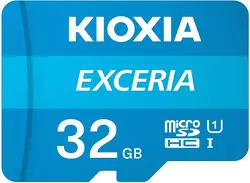 کارت حافظه‌ microSDHC کیوکسیا مدل EXCERIA کلاس 10 استاندارد UHS-I U1 سرعت 100MBps ظرفیت 32 گیگابایت به همراه آداپتور SD