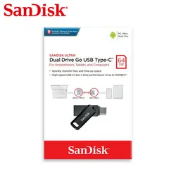 فلش مموری سن دیسک مدل Ultra Dual Drive GO USB Type-C ظرفیت 64 گیگابایت